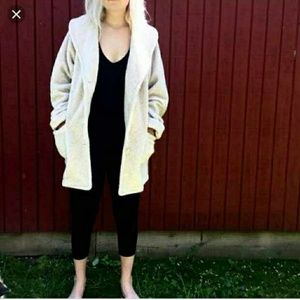 Creamy Beige Teddy Sweater/Coat